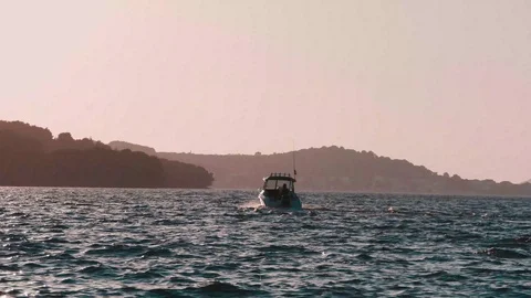 Motorboat Stock Footage 91282594
