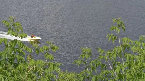 Motorboat Stock Footage 135858583