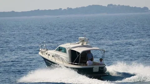 Motorboat Stock Footage 229875332