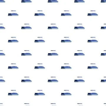 Motorboat pattern repeat creating seamless nautical background 스톡 일러스트