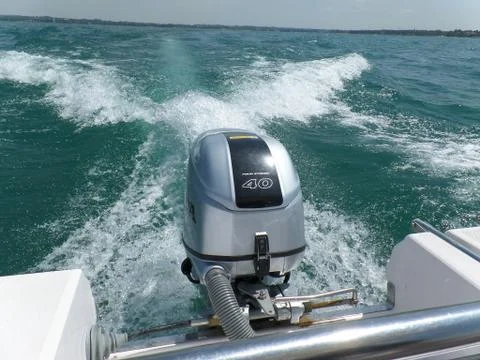 Motorboat Foto stock