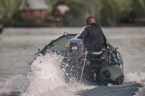 Motorboat Foto stock