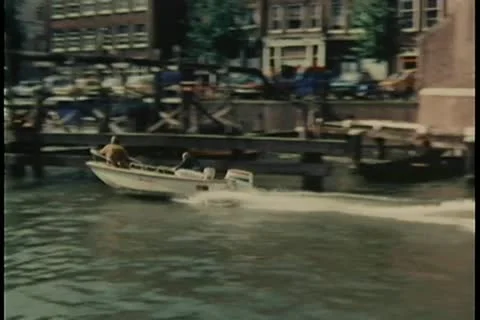 Motorboat speeding through water 스톡 동영상 11349311