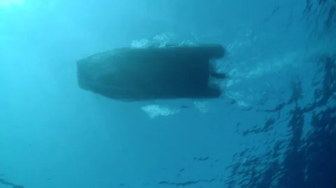 Motorboat from underwater Vidéo 31415288