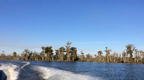 Motorboat waves hyperlapse Stock Footage 44518326