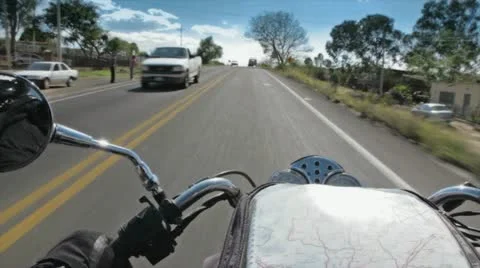 Motorbycicle Running 2 Stock Footage 10817645