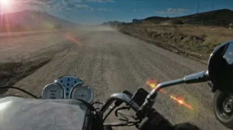 Motorbycicle Running 4 Stock Footage 10809417