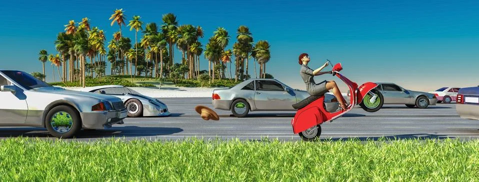 Motorbyke 스톡 일러스트