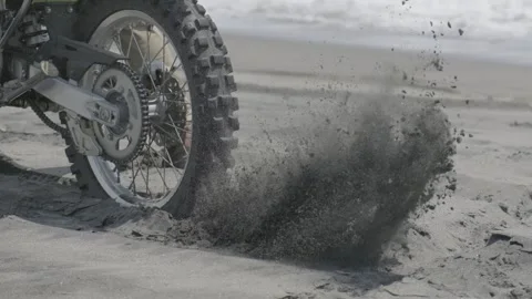Motorcross at sand Stock Footage 142672198