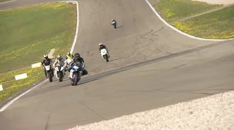 Motorcyccling Race Stock Footage 11010579