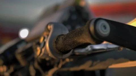 Motorcycle accelerator handle Stock Footage 231696786