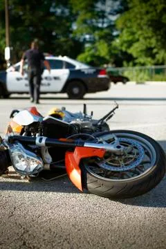 Motorcycle Accident Stock Photos