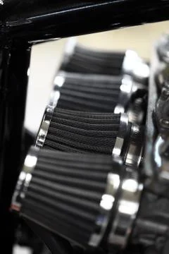Motorcycle air filter Stock Photos