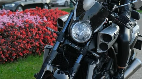 Motorcycle Amidst Nature 스톡 동영상 254418264