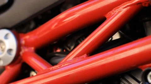 Motorcycle and its unit Stock Footage 101348270