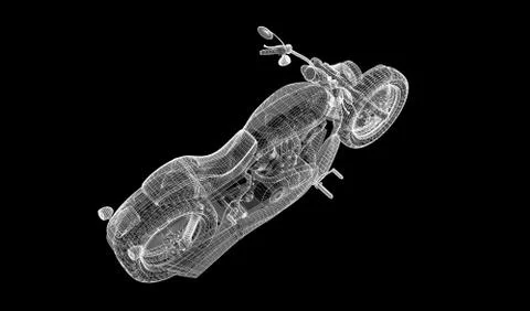 Motorcycle on a background Stock Illustration