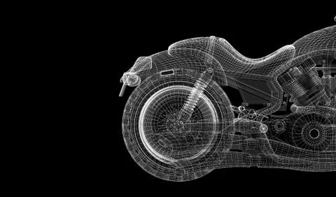 Motorcycle on a background Stock Illustration