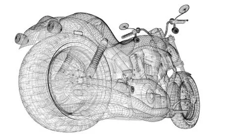 Motorcycle on a background Stock Illustration