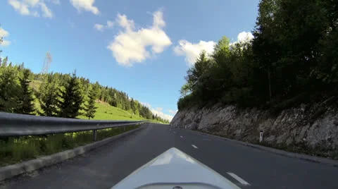 Motorcycle Backseat Back view Stock-Footage 24710362