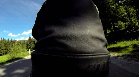 Motorcycle Backseat front view Stock-Footage 24710232