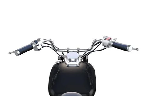 Motorcycle bar isolated on solid white background. 스톡 일러스트