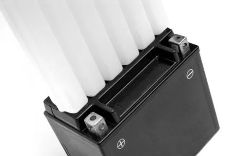 Motorcycle battery Stock Photos