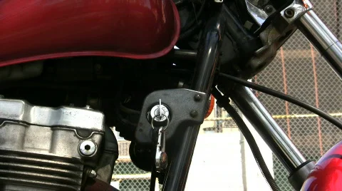 Motorcycle being started Video stock 695651