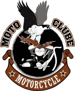 Motorcycle biker racing vector design Illustrazione stock