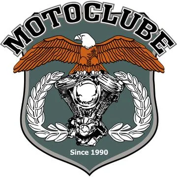 Motorcycle biker racing vector design Stock Illustration