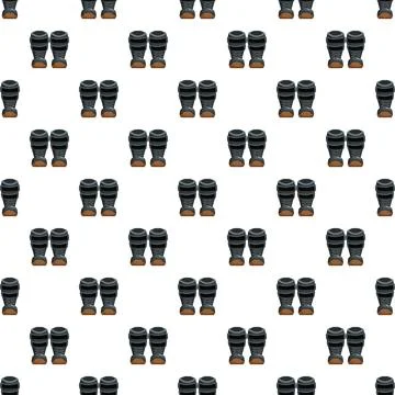 Motorcycle boots seamless pattern for safety and adventure Stock Illustration