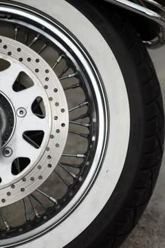Motorcycle brake disc Stock Photos