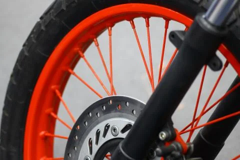 Motorcycle brake disc Stock Photos