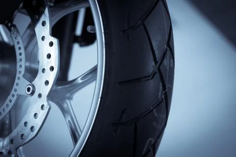 Motorcycle brake disc Stock Photos
