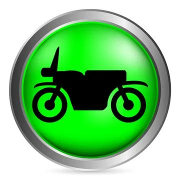 Motorcycle button Stock Illustration