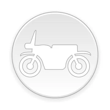 Motorcycle button. Stock Illustration