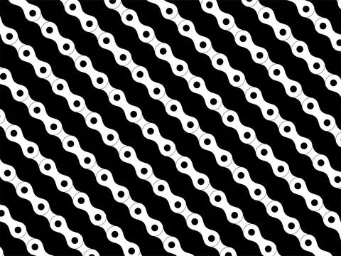 Motorcycle Chain Motifs Pattern Stock Illustration