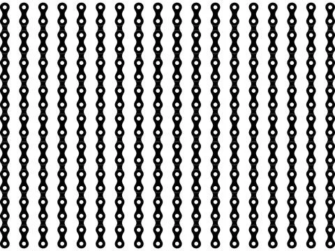 Motorcycle Chain Motifs Pattern Stock Illustration