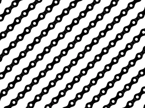 Motorcycle Chain Motifs Pattern Stock Illustration