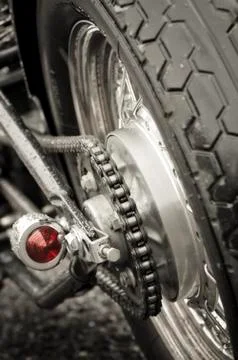 Motorcycle chain Stock Photos