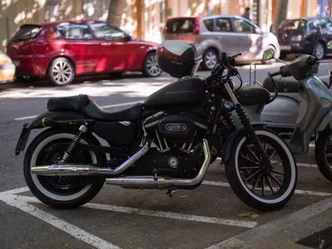 Motorcycle chopper Stock Photos