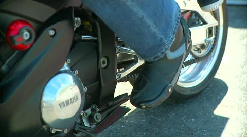 Motorcycle clutch lever. Stock Footage 63033295