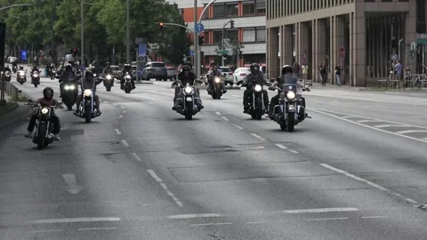 Motorcycle Convoj Stock Footage 199287856