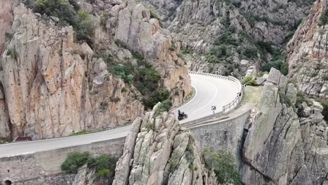 Motorcycle curves Stock Footage 184375427