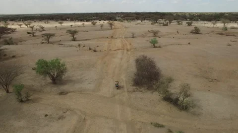 Motorcycle in the Desert Video stock 61627420