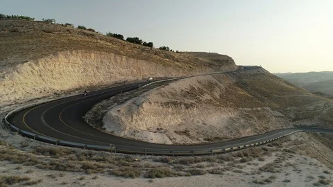 Motorcycle on Desert Roads Stock-Footage 91627807