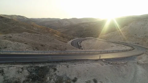 Motorcycle on Desert Roads Stock-Footage 91628206
