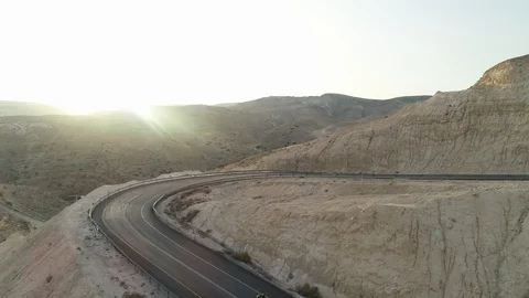 Motorcycle on Desert Roads Stock-Footage 91629130