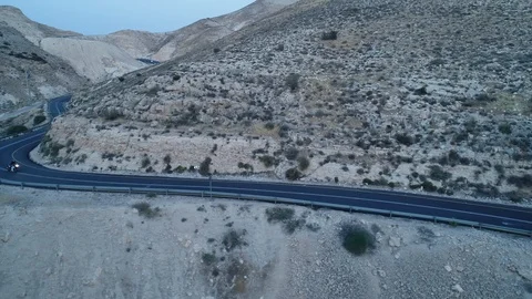 Motorcycle on Desert Roads Stock-Footage 91630775