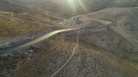 Motorcycle on Desert Roads Stock-Footage 91632103