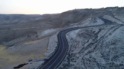Motorcycle on Desert Roads Stock-Footage 91663196